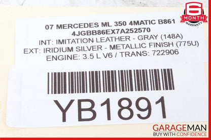 06-12 Mercedes X164 GL550 ML450 Center Console Ash Tray Ashtray Compartment OEM