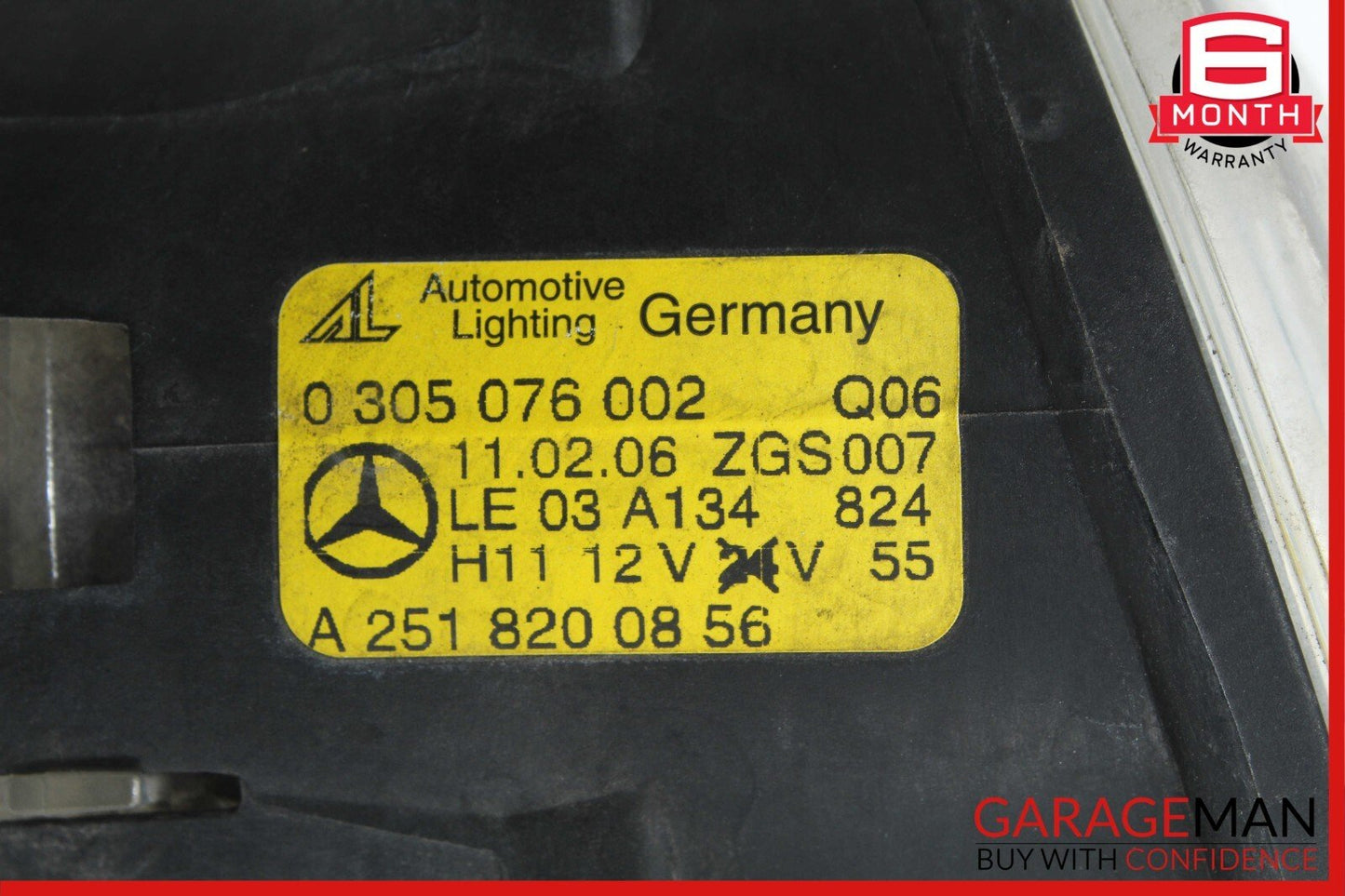 06-12 Mercedes W164 ML350 CL550 E350 Front Right Side Bumper Fog Light Lamp OEM