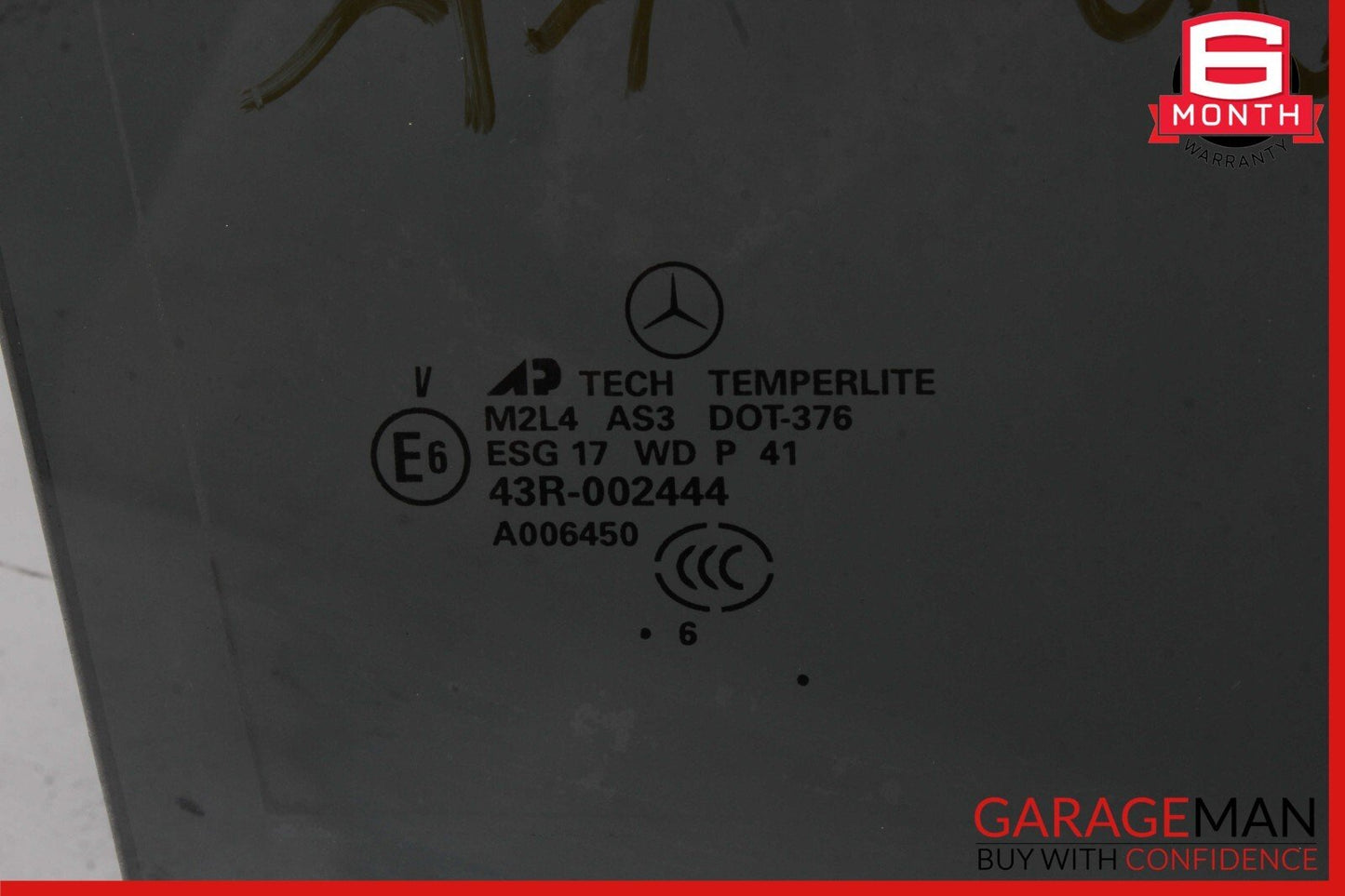 06-11 Mercedes W164 ML350 ML550 Rear Right Side Door Window Auto Glass OEM