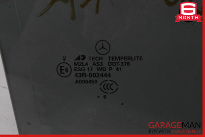 06-11 Mercedes W164 ML350 ML550 Rear Right Side Door Window Auto Glass OEM
