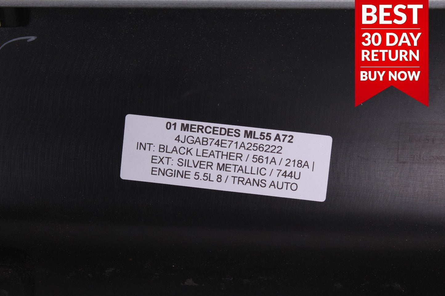 98-05 Mercedes W163 ML320 ML55 AMG Right Passenger Side Rocker Skirt Molding A72