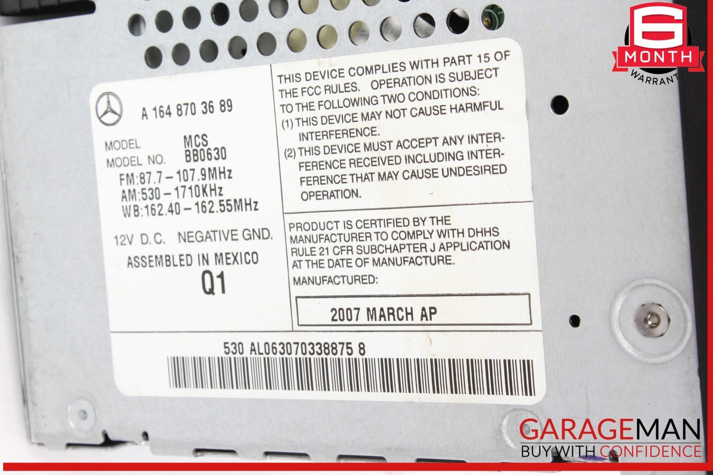 Mercedes-Benz Unknown A1648703689 OEM