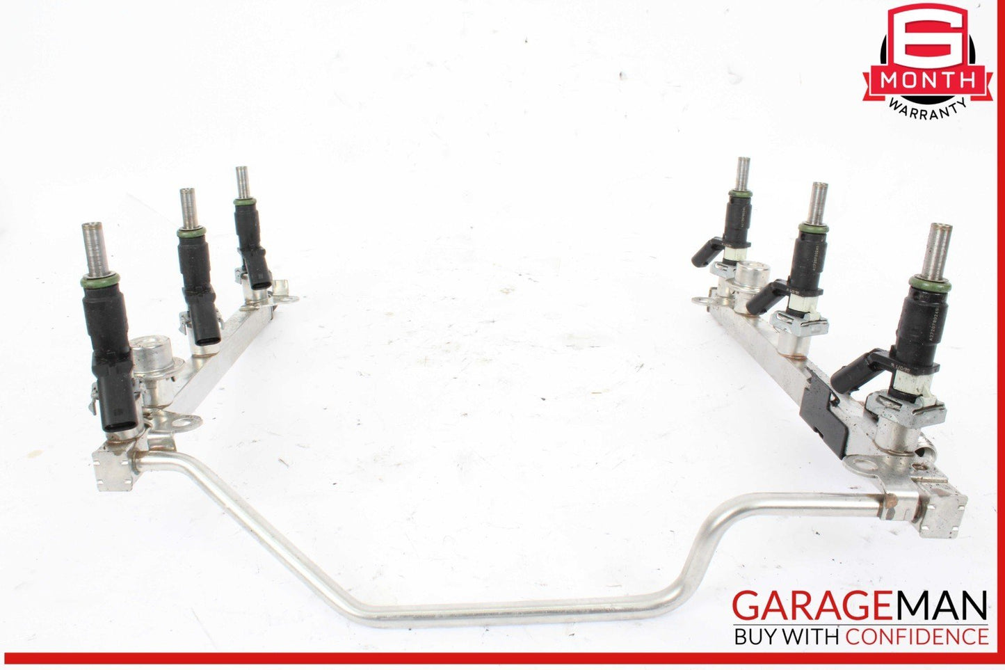 05-12 Mercedes W204 C300 E350 SLK300 Fuel Injector Rail w/ Fuel Injectors OEM