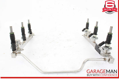 05-12 Mercedes W204 C300 E350 SLK300 Fuel Injector Rail w/ Fuel Injectors OEM