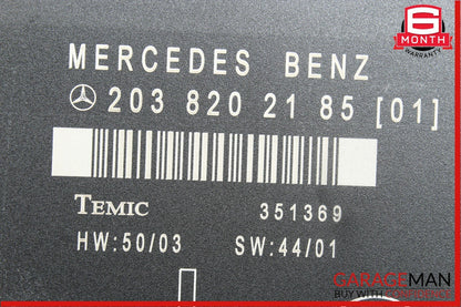 01-07 Mercedes W203 C240 C320 Door Control Module Rear Left OEM