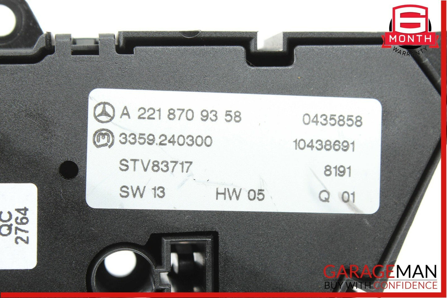 07-14 Mercedes S550 CL600 Front Right Side Seat Adjust Control Memory Switch Set