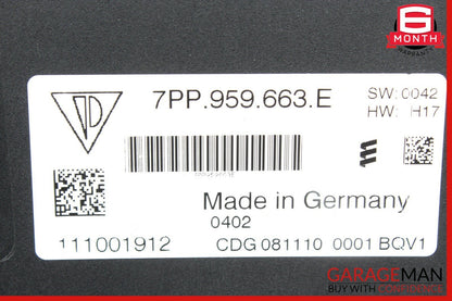 11-17 Porsche Cayenne 958 Voltage Stabiliser Converter Control Module Unit