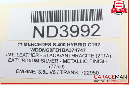 10-13 Mercedes W221 S400 Hybrid Active Lane Assist Front Camera 0009050038 OEM