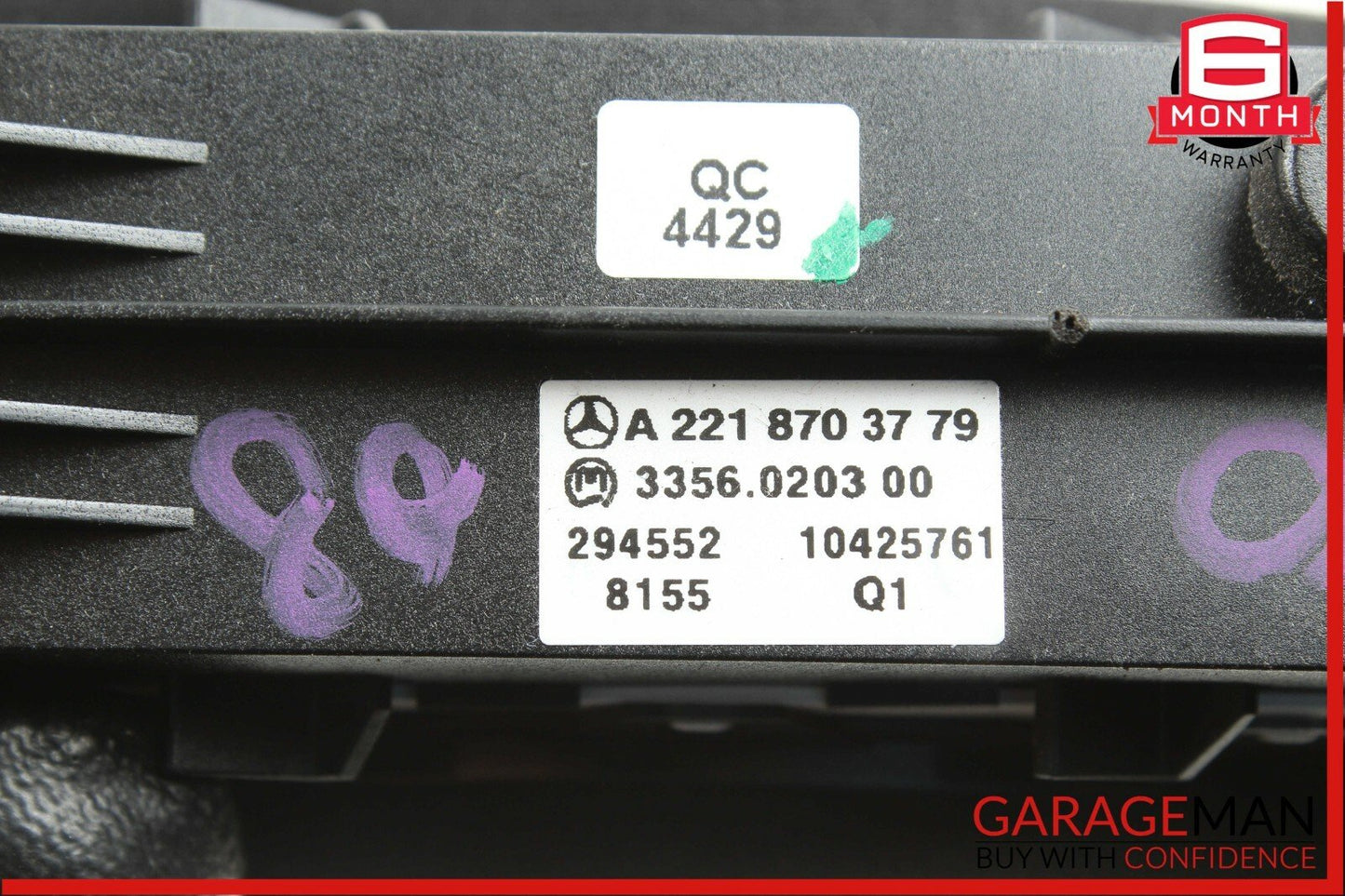 07-14 Mercedes W221 S550 ESP Parking Assist Suspension Switch Controller Module