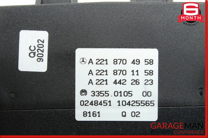 07-13 Mercedes W221 S550 CL550 A/C AC Heater Climate Control Switch Module