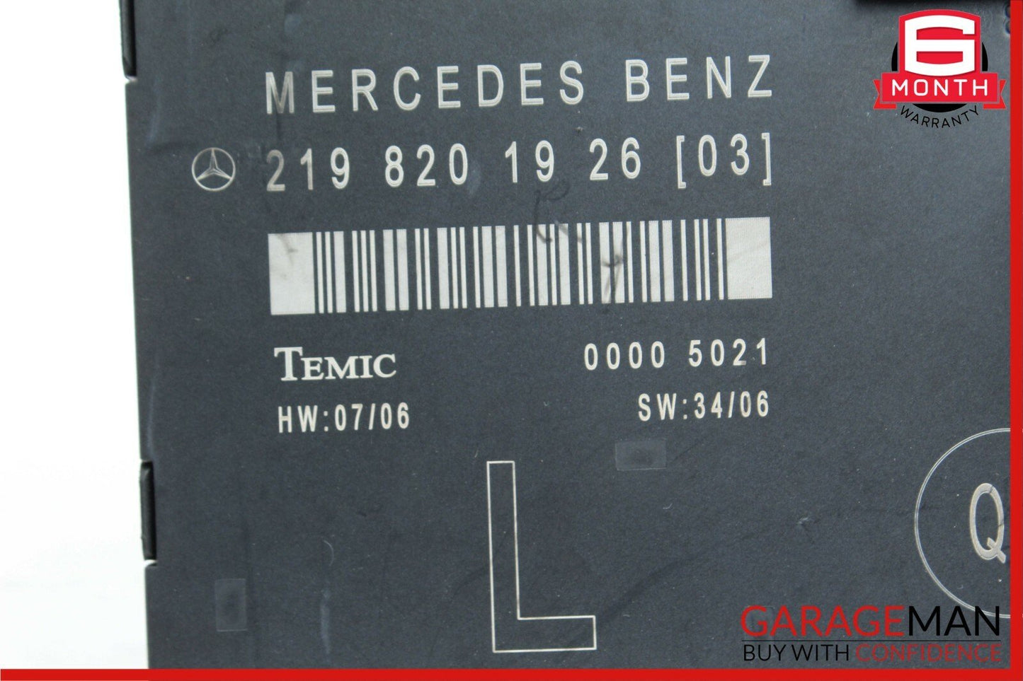 06-10 Mercedes W219 CLS500 Front Left Driver Side Door Computer Control Module