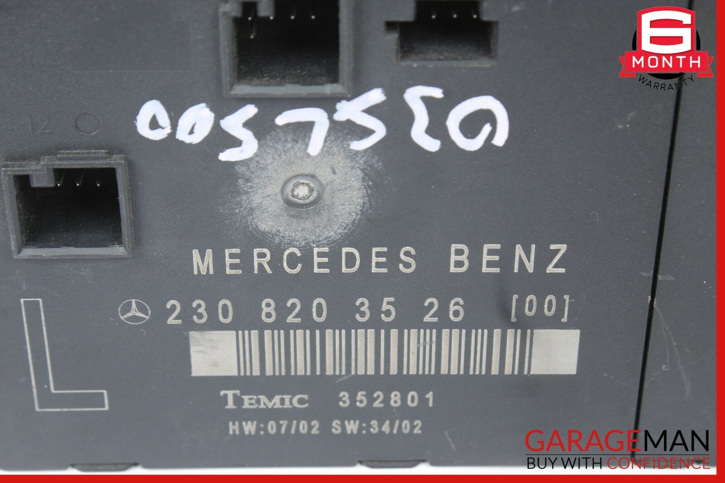03-12 Mercedes R230 SL500 SL550 SL600 Front Left Side Door Control Module Unit