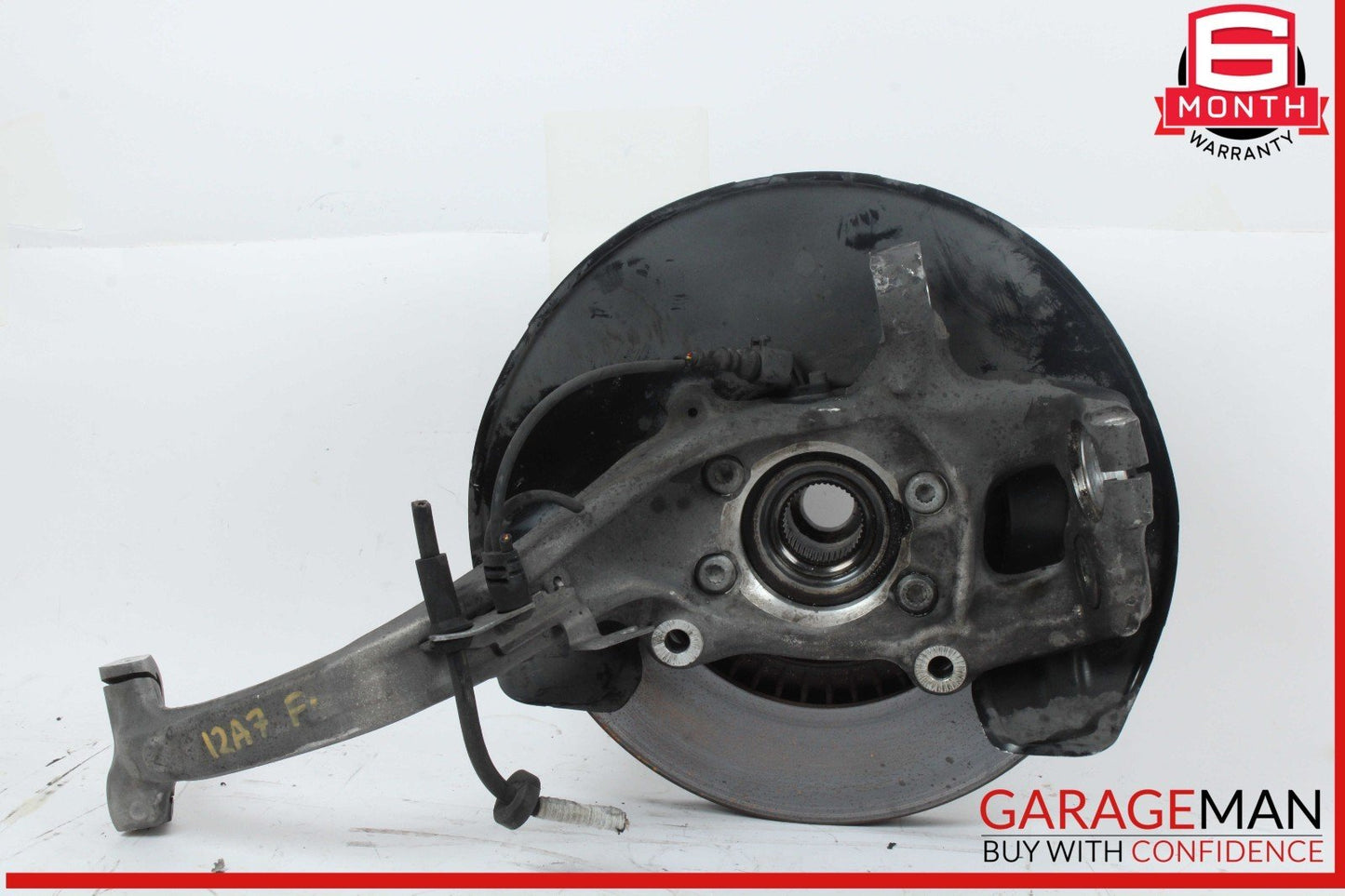 12-18 Audi A7 A6 Front Left Driver Side Spindle Knuckle Wheel Hub w/ Rotor Disc