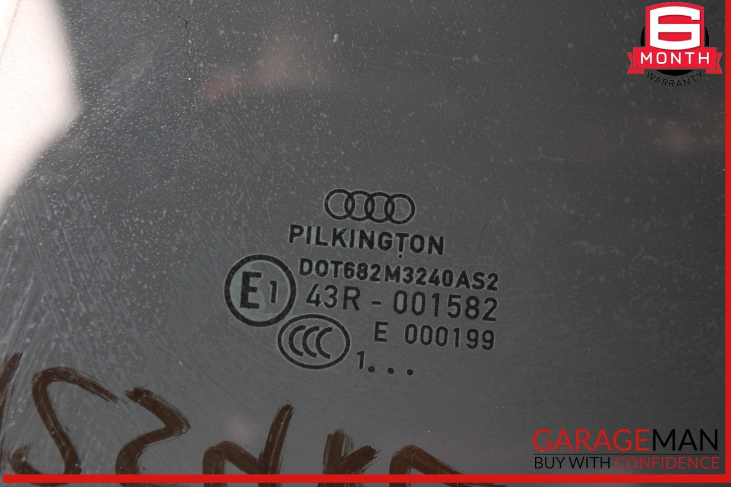 10-16 Audi S4 Rear Left Driver Side Door Window Glass OEM