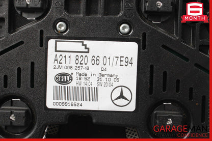 03-11 Mercedes CLS500 E320 E500 Rear Upper Overhead Dome Light Reading Map Gray