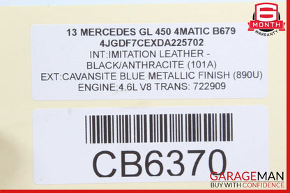 12-19 Mercedes X166 GL450 GL550 Rear Right Side Upper Camber Control Arm OEM