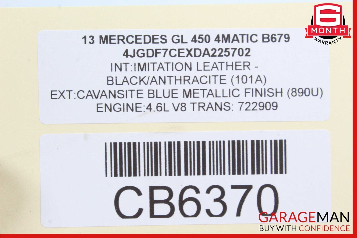 12-19 Mercedes X166 GL450 GL550 Rear Right Side Upper Camber Control Arm OEM