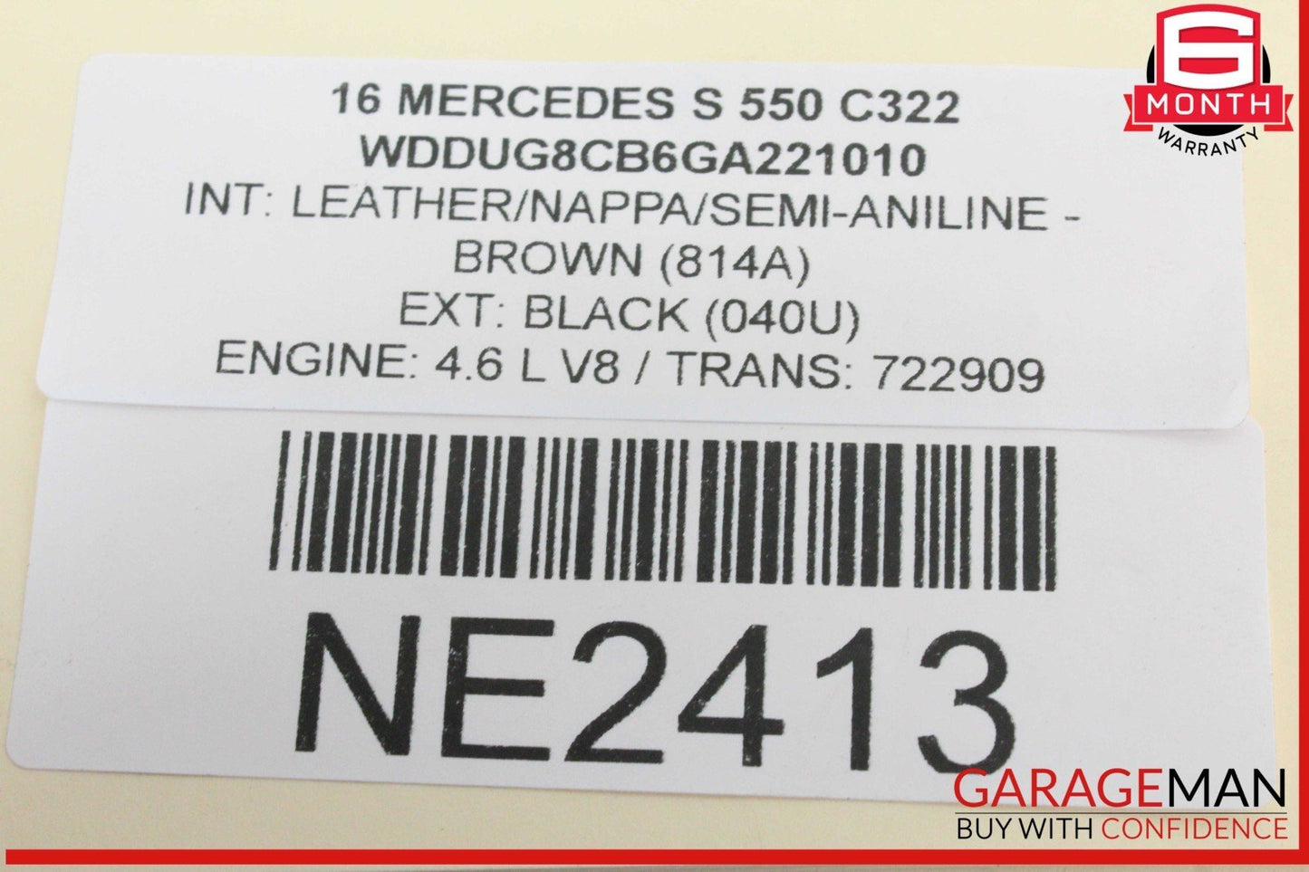 14-17 Mercedes W222 S550 Front Right Side Door Lock Latch Actuator Keyless Go