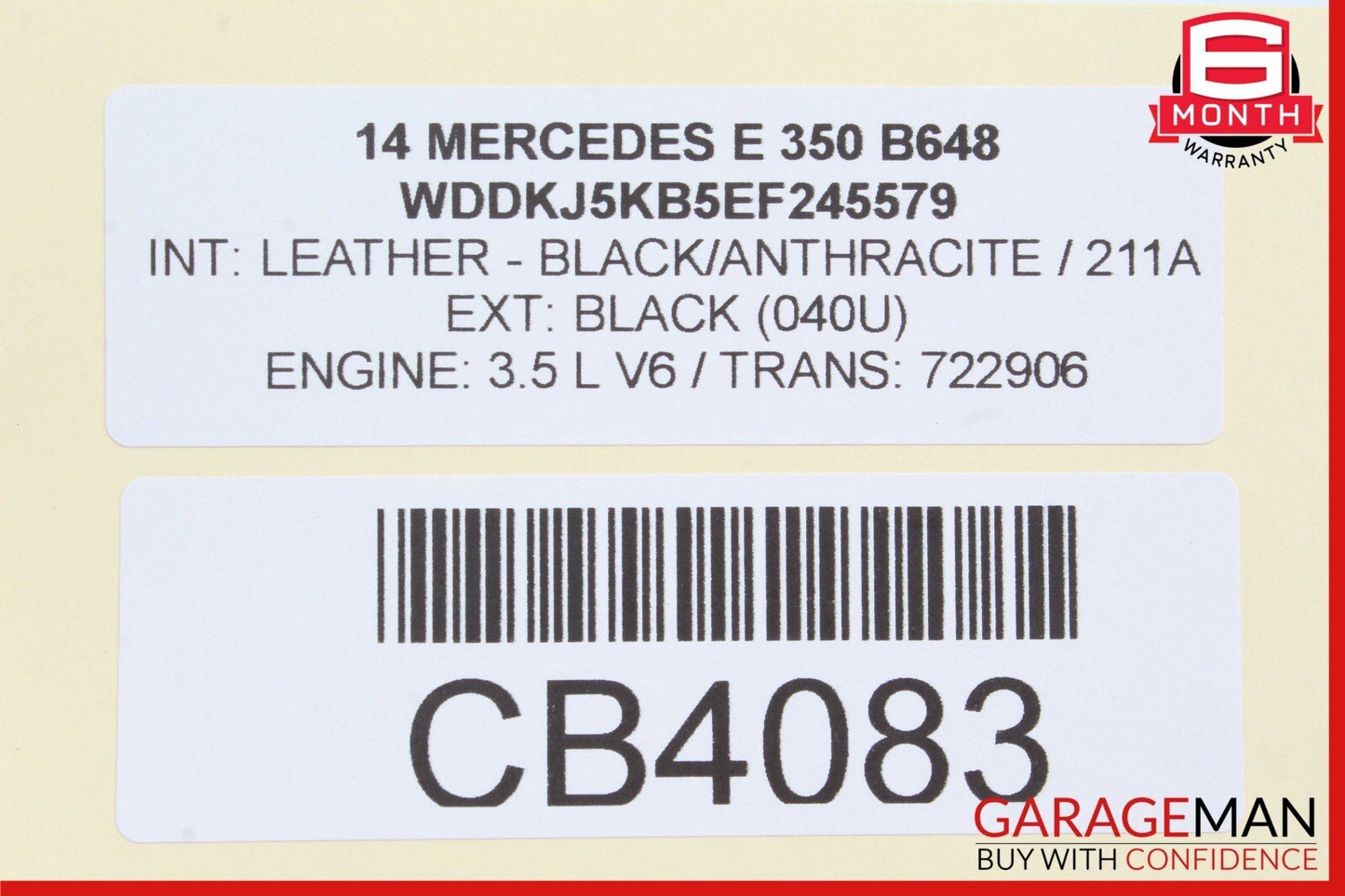 08-17 Mercedes W212 E350 C300 C350 Front Right Passenger Upper Control Arm RWD