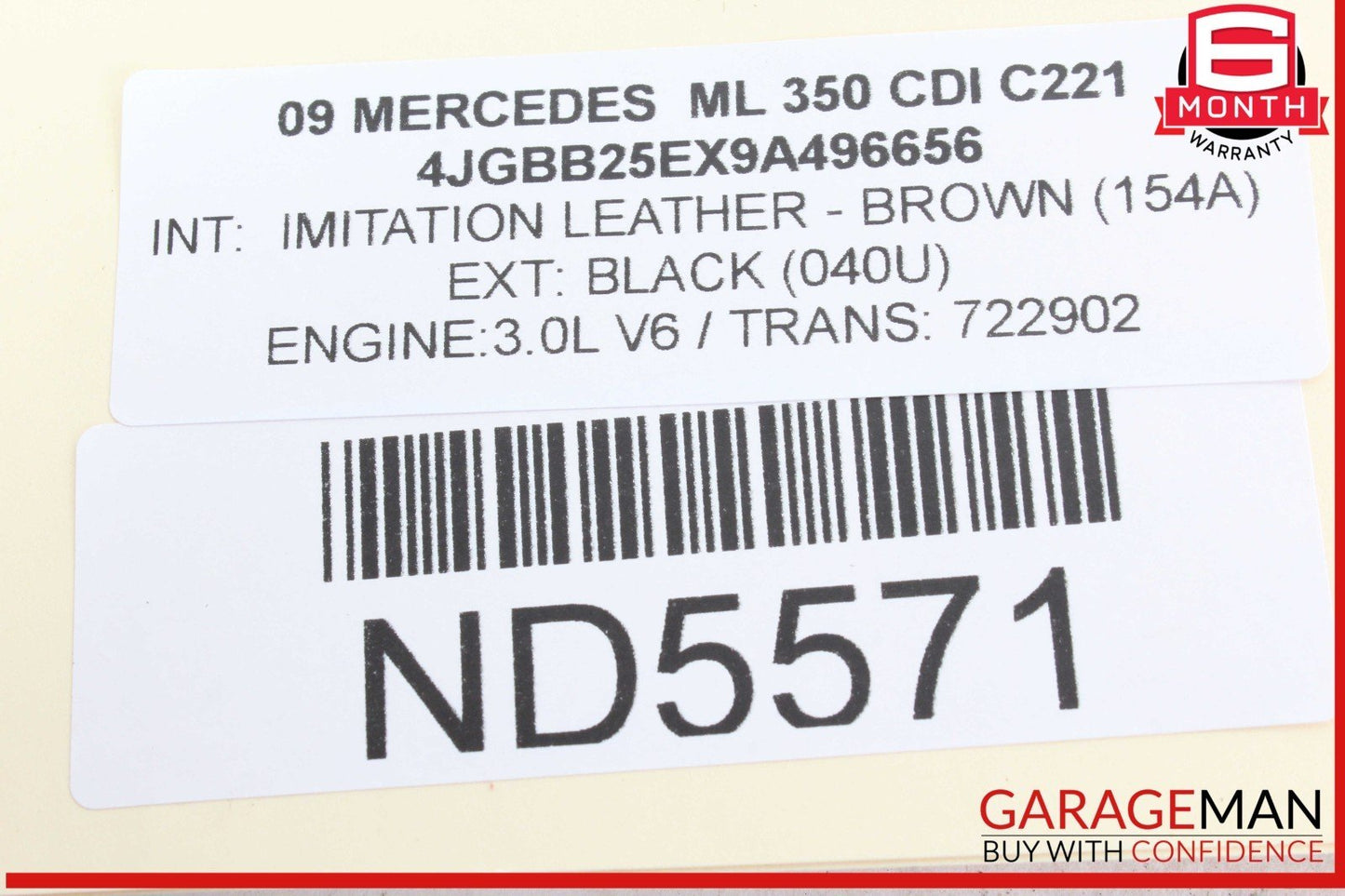 06-13 Mercedes W164 ML350 CDI R350 Gas Throttle Accelerator Pedal OEM