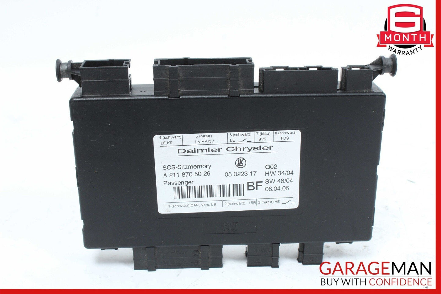 03-12 Mercedes W164 ML500 E63 AMG Front Right Seat Control Module OEM