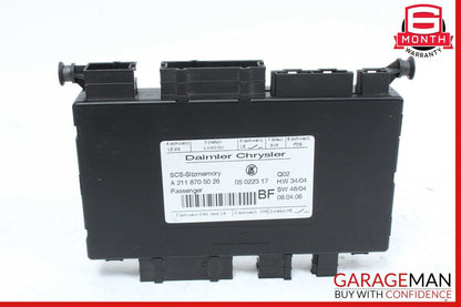 03-12 Mercedes W164 ML500 E63 AMG Front Right Seat Control Module OEM