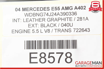 03-06 Mercedes W211 E55 Front Right Passenger Side Door Control Module OEM