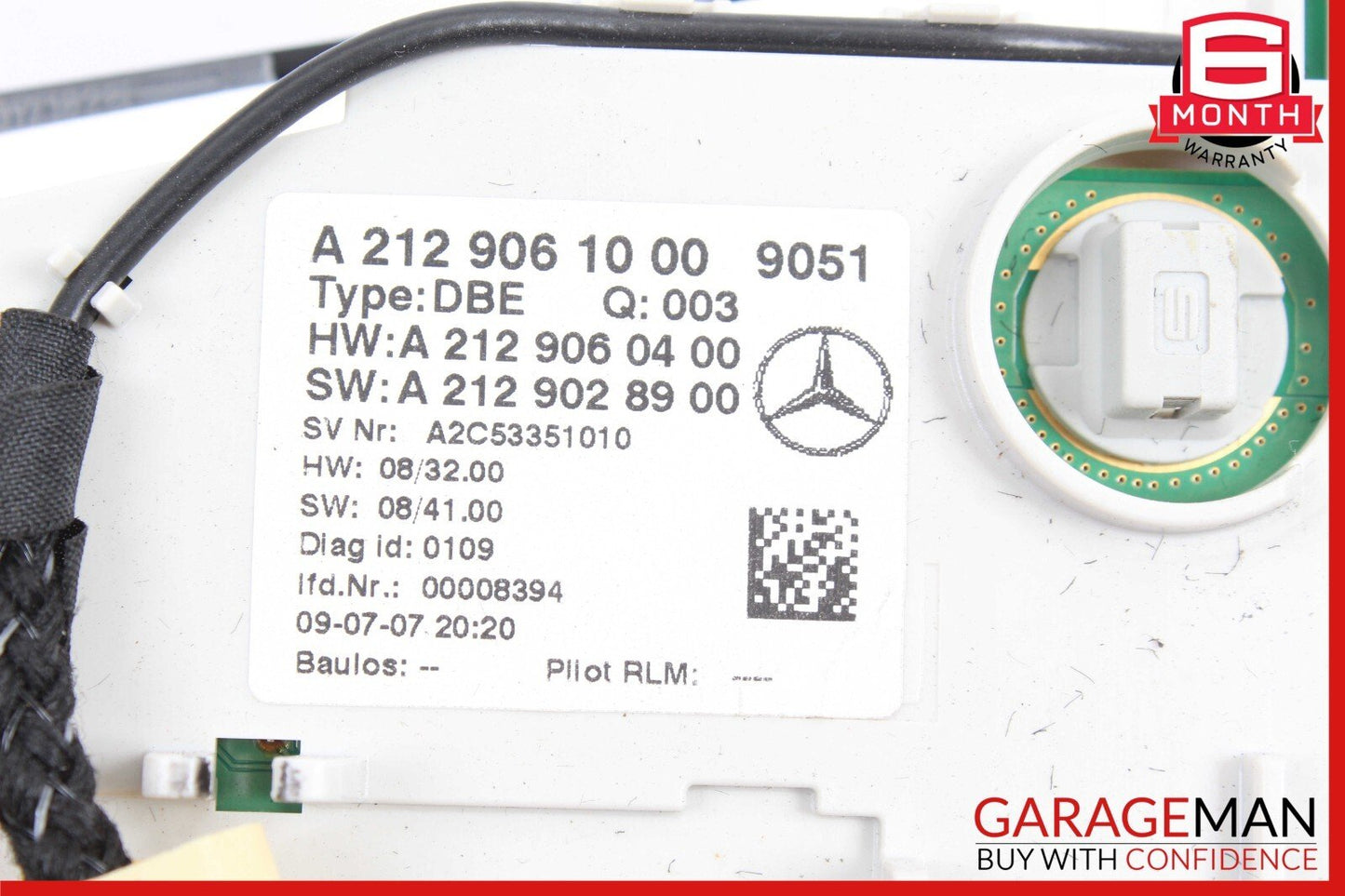 10-18 Mercedes W212 E550 E400 Front Overhead Dome Light Lamp 2129003606 OEM