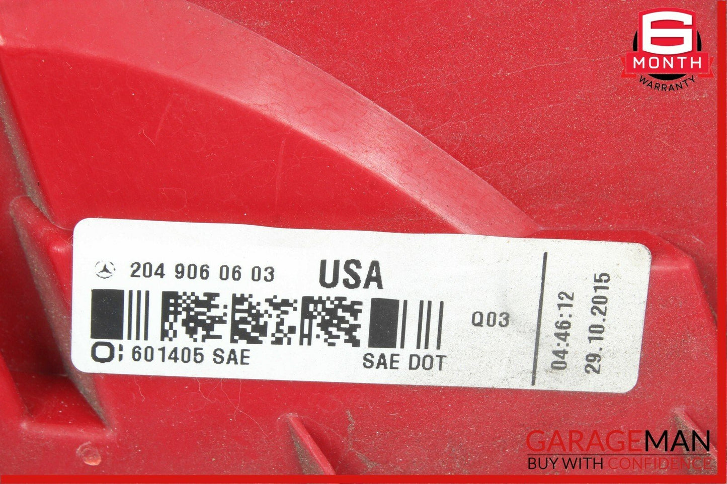 12-14 Mercedes W204 C250 C350 Rear Left Driver Side Taillight Tail Light Lamp