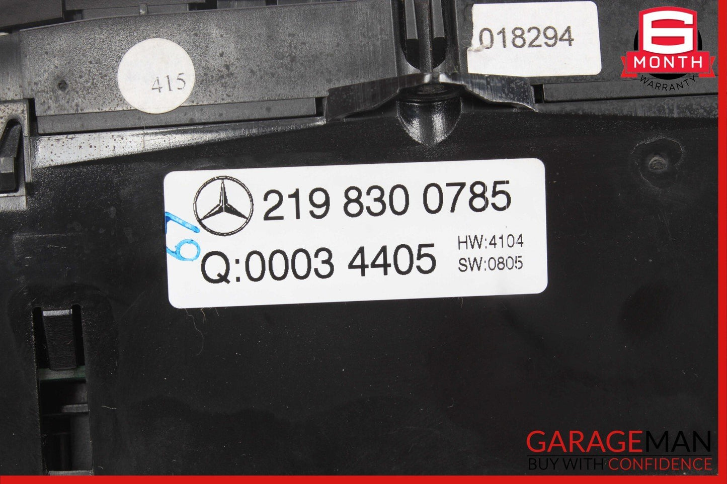 06-11 Mercedes W219 CLS350 CLS500 A/C Heater Climate Temperature Control Module