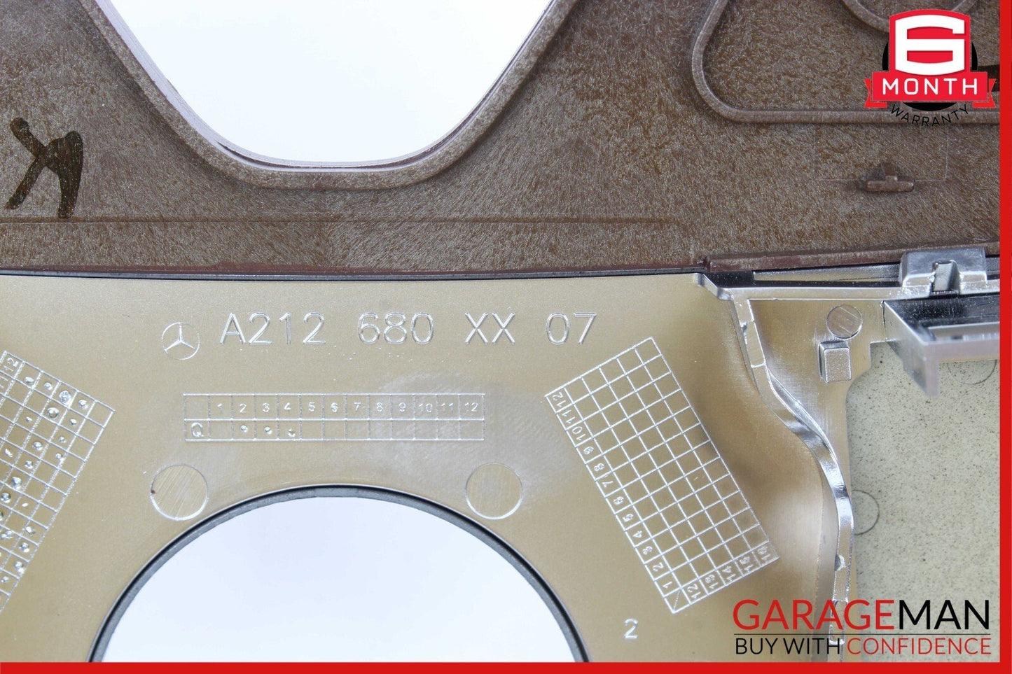 10-13 Mercedes W212 E350 E550 Center Console Climate Control Switch Panel Wood