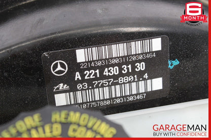 10-13 Mercedes W221 S550 S350 Brake Master Cylinder Power Booster 2214303130 OEM
