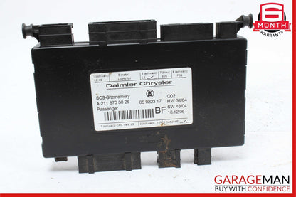 03-12 Mercedes X164 GL450 4MATIC Under Seat Control Module Front Right Side OEM