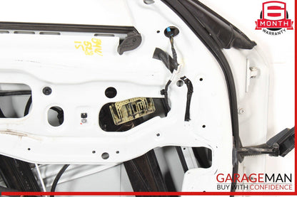 11-16 BMW 528i 535i 550i Front Left Driver Side Door Shell Panel White OEM