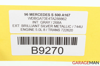 94-99 Mercedes W140 S320 S420 Front Left Engine Fuse Relay Box Module Unit OEM