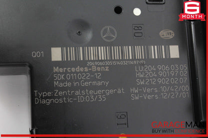12-14 Mercedes W204 C250 CGI C350 Rear SAM Module Relay Fuse Box Assembly OEM