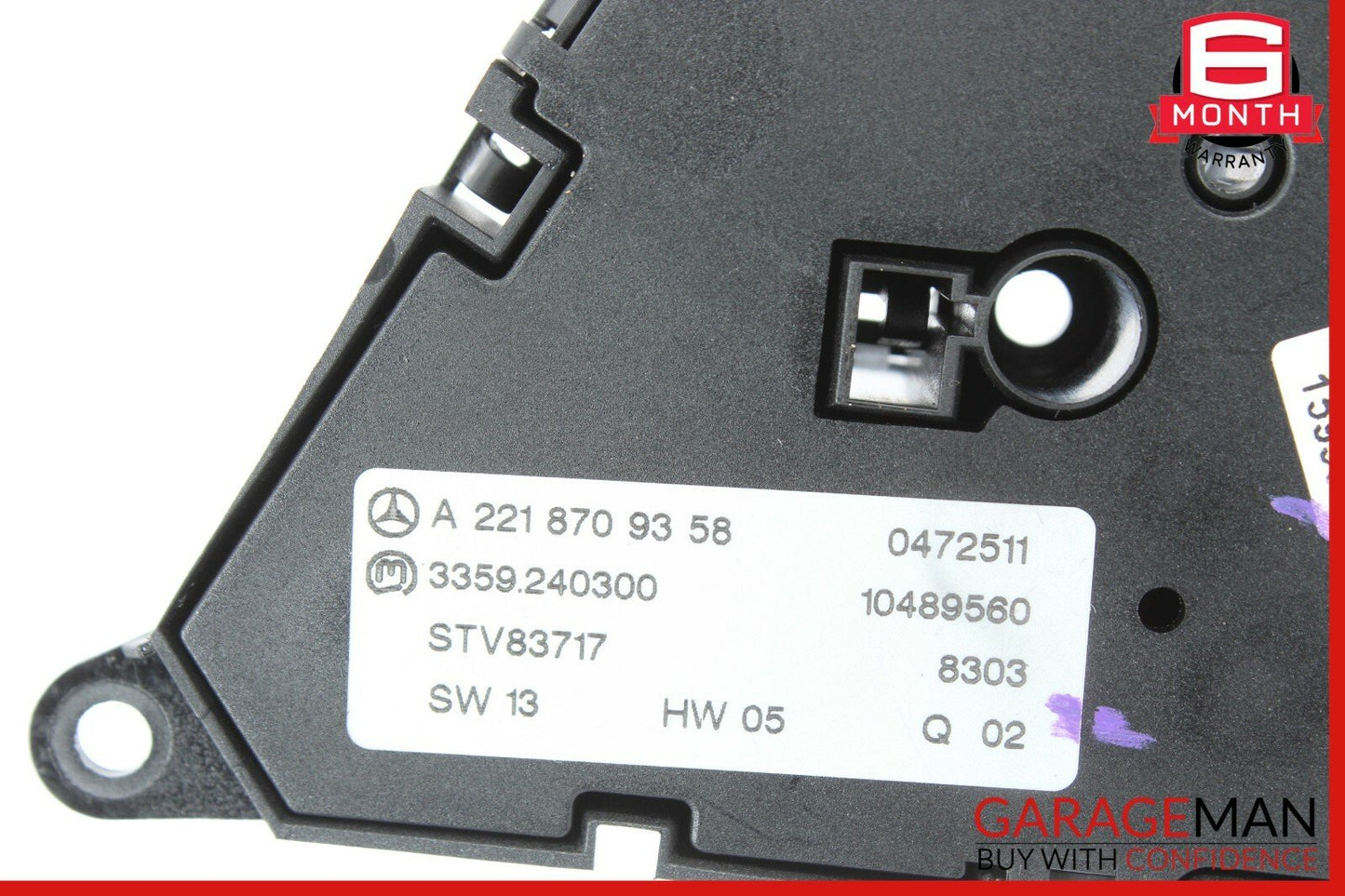07-14 Mercedes W221 S600 CL550 Front Right Passenger Seat Control Memory Switch