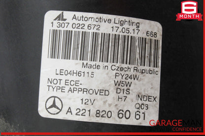 07-09 Mercedes W221 S550 S63 AMG Right Headlight Lamp Bi-Xenon 2218206061 OEM