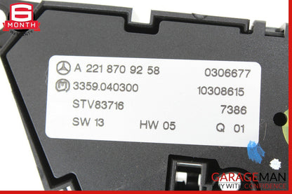 07-13 Mercedes W221 S550 CL600 Front Left Side Seat Control Switch Assembly OEM
