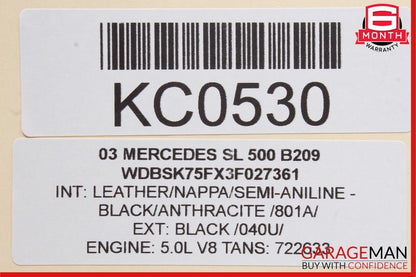 03-08 Mercedes R230 SL500 Front Right Passenger Side Seat Adjust Control Switch