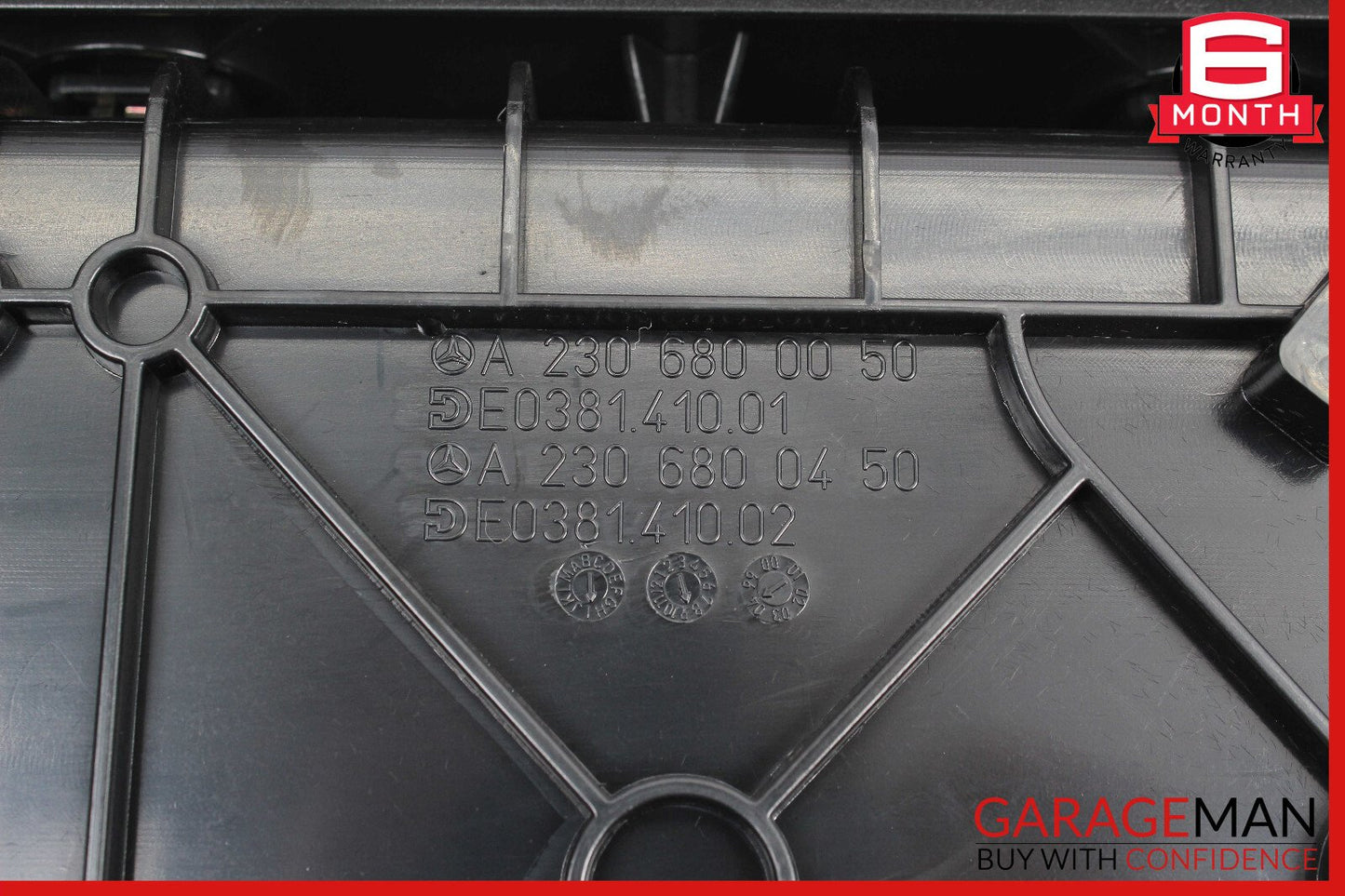 03-06 Mercedes R230 SL500 SL55 Center Console Arm Rest Storage Compartment Tray