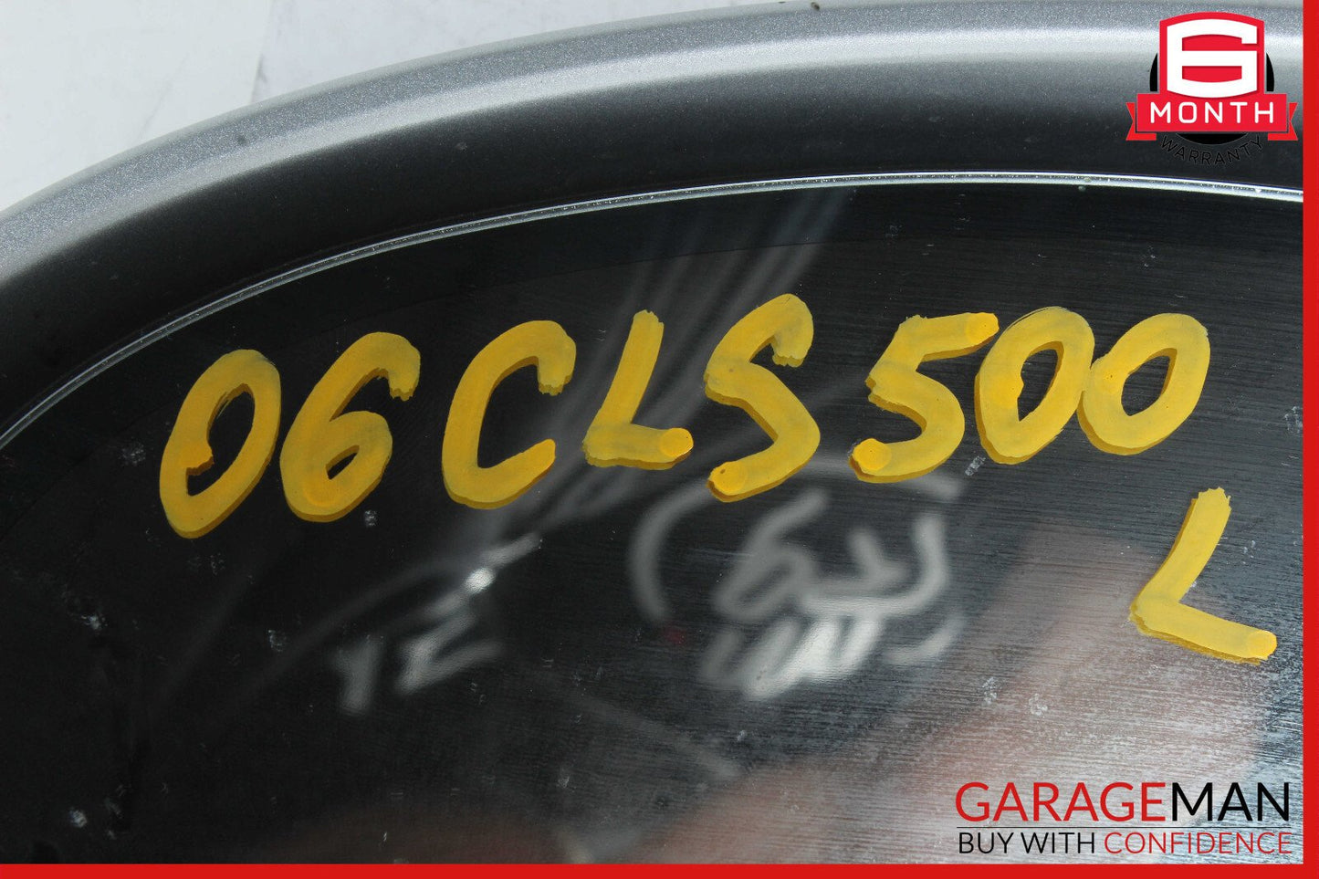 06-08 Mercedes W219 CLS500 Front Left Side Mirror Door Rear View Silver OEM