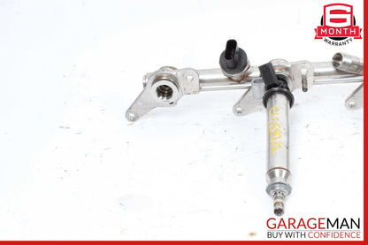 11-19 Mercedes W218 CLS550 E550 Right Fuel Injection Rail Line w/ Injectors OEM