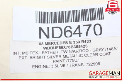 03-09 Mercedes W211 E350 Rear Right Side Exterior Door Handle OEM