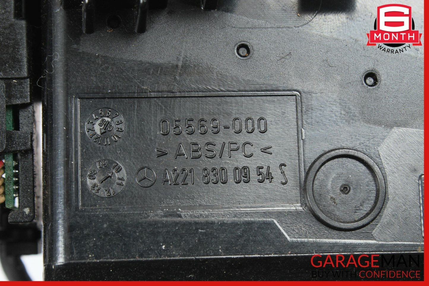 07-13 Mercedes W221 S450 S550 Dashboard Center Dash A/C Air Vent Trim Clock OEM