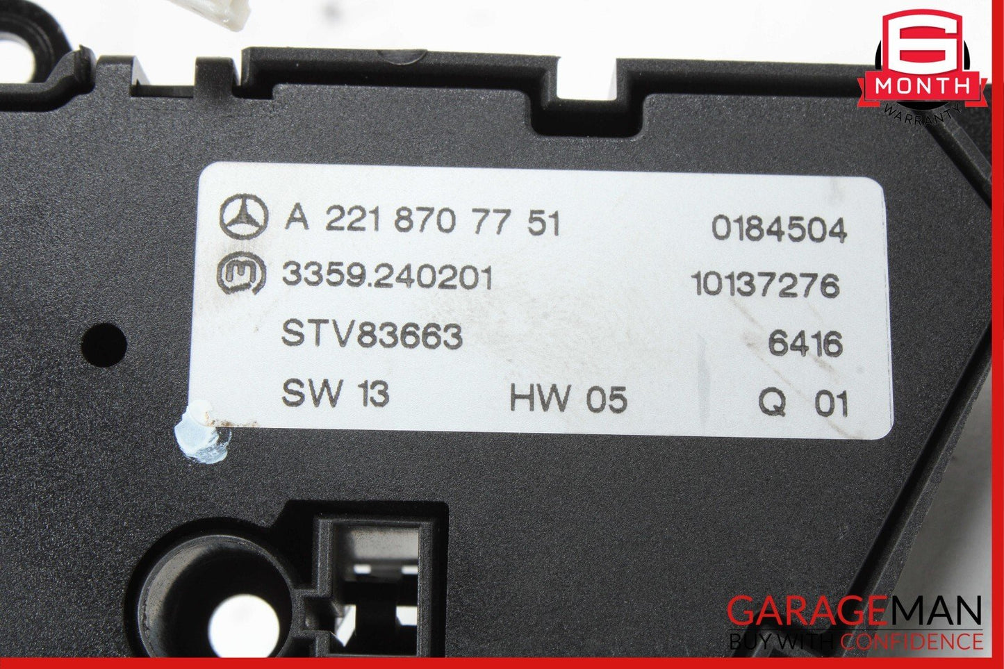 07-14 Mercedes W221 S550 CL550 Front Right Side Seat Control Switch OEM