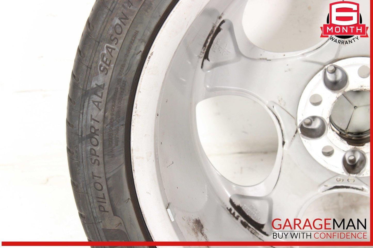 03-12 Mercedes R230 SL500 Rear Wheel Tire Rim 9.5Jx18H2 ET40 R18 2304011802 OEM