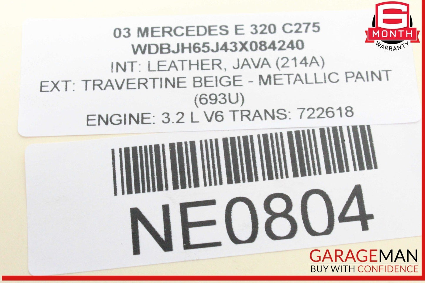 98-02 Mercedes W210 E320 Rear Left or Right Side Upper Control Arm 2103521005