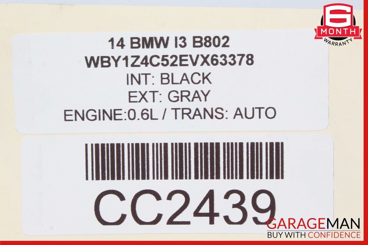 14-21 BMW i3 I01 Hybrid Front Sub Frame Subframe Engine Crossmember OEM