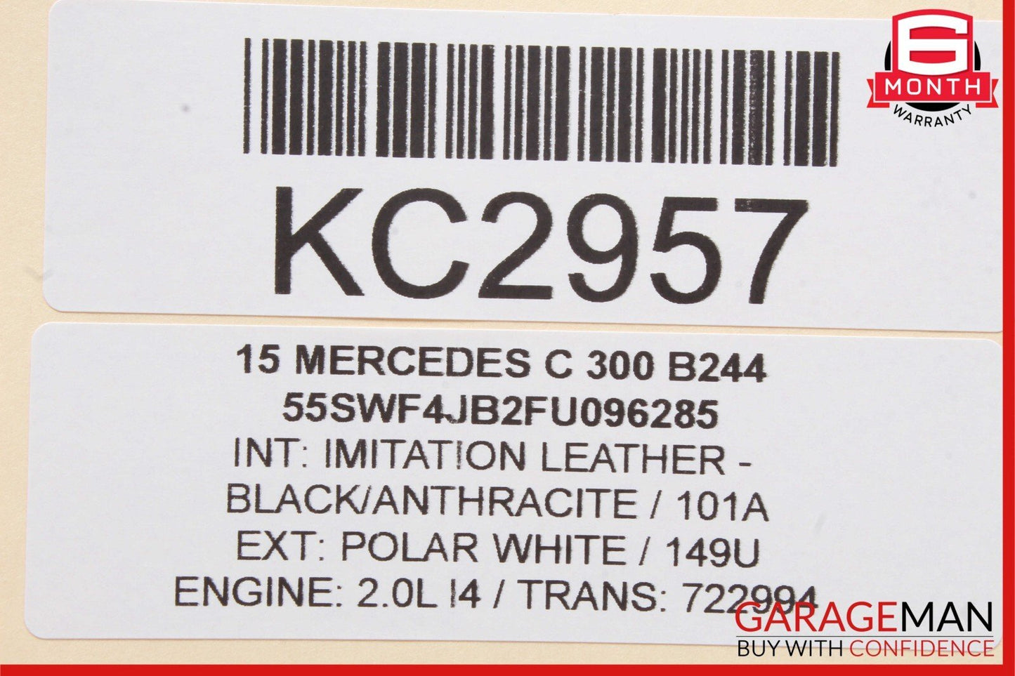 15-18 Mercedes W205 C300 C400 Rear Left Driver Side Door Control Module Unit OEM
